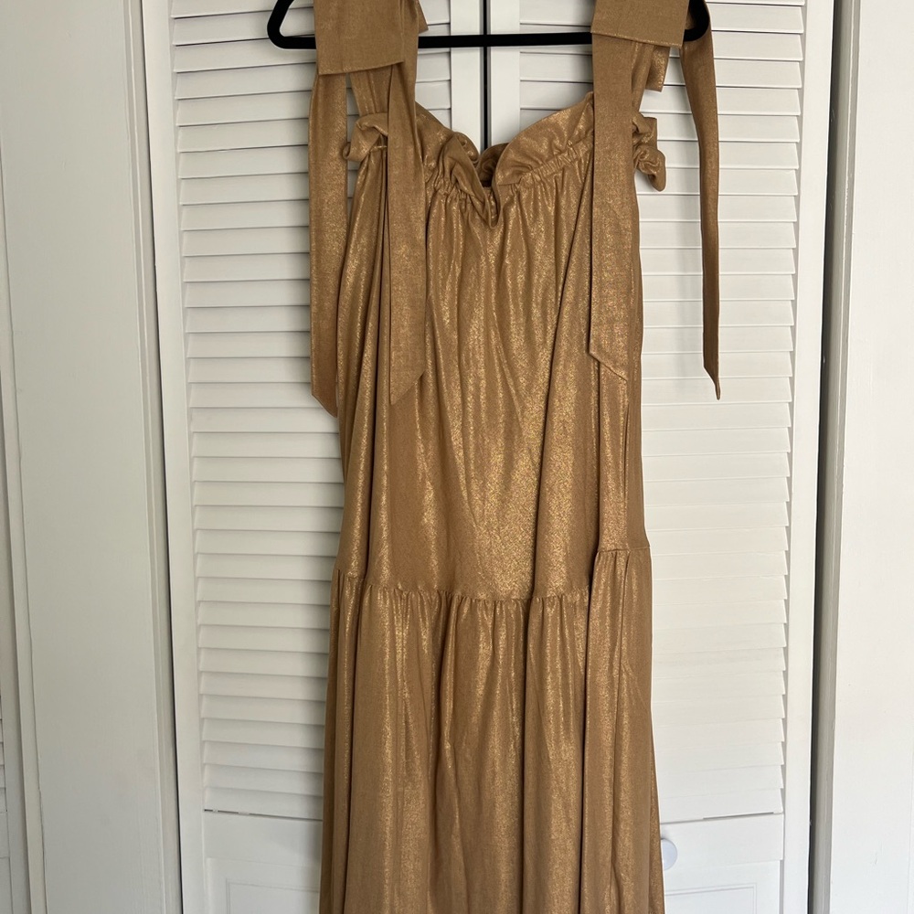 Gold Sleeveless Dress